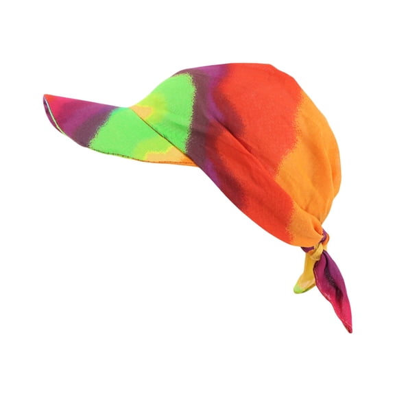 Xmyrz Womens Outdoor Bandana Baseball Cap Attached Scarf Sun Protection Breathable Curved Brim Adjustable Summer Hat Multicolour