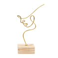 thumbnail image 1 of Arte abstracto escultura estatua ornamento línea geométrica alambre 125x7x195cm Gloria escritorio escultura estatua, 1 of 8