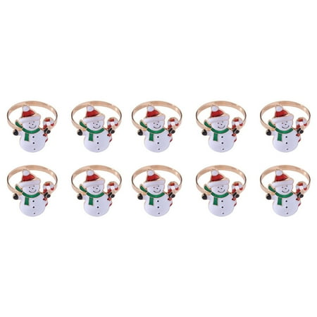 

Christmas Napkin Rings Set Of 6 Christmas Tree Santa Elk Napkin Rings Zinc Alloy Napkin Rings For Home Party Christmas Banquet-C-4x5cm