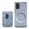 thumbnail image 1 of For Samsung Galaxy A31 Carbon Fiber Leather Card Magsafe Phone Case, 1 of 5