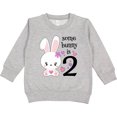 thumbnail image 2 of Inktastic Somebunny is Two-second Birthday Bunny Toddler Sweatshirt, 2 of 4