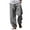 Grey, variant on FBMDBB Men's Cotton Linen Harem Pants Casual Drawstring Elastic Waist Beach Pants Loose Yoga Pants Pants Men