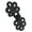 Black, variant on Butterfly Chinese Traditional Button Sewing Crafted Frog Buttons Sew On for Handcraft Cheongsam Embellishment