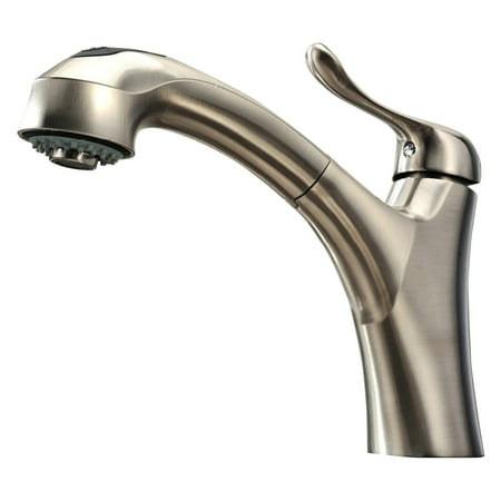 Whitehaus WH2070952-BN Jem Collection Single Hole/Single Lever Handle Faucet