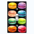 thumbnail image 1 of Metal Light Switch Plate Cover Colorful Macarons French Desserts CAK018, 1 of 13