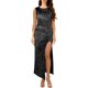thumbnail image 1 of Vestido de lentejuelas para mujer Vestido de fiesta con abertura sin mangas brillante Vestidos CACAGOO Vestido de mujer, 1 of 7