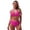 Pink, variant on Bathing Suits for Women Floral Print Two Piece Tankini Swimsuit Bikini Separates Set with Matching Top and Bottom Women's Bikini Swimsuits Green S