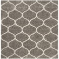 thumbnail image 1 of Safavieh Hudson Shag Collection SGH280B Grey and Ivory Square Area Rug, 5 feet Square (5' Square), 1 of 2