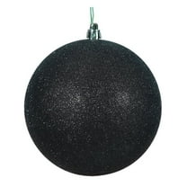 2.4 in. Black Glitter Ball Christmas Ornament  24 per Bag