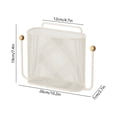 thumbnail image 2 of Anckoeil Wall Mounted Storage Basket, Metal Mesh Bathroom Organizer for Toiletries and Small Items, 2 of 6