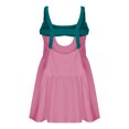 thumbnail image 4 of Lovskoo Women's Tennis Dress Built-In Bra and Shorts Pockets Color Block Workout Dresses Athletic Outfits Cut Out Two Piece Set Pink, 4 of 7