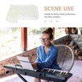 thumbnail image 3 of OULII Easy Clean Light Yellow Keyboard Protector Cover for Electronic Piano Universal Fit Piano Cover, 3 of 8