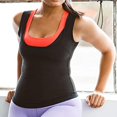 thumbnail image 3 of Camiseta sin mangas para entrenamiento, chaleco adelgazante, chaleco deportivo para sudar, Tops recubiertos, ropa para Fitness, Yoga, sudoración, Sauna, 3 of 5