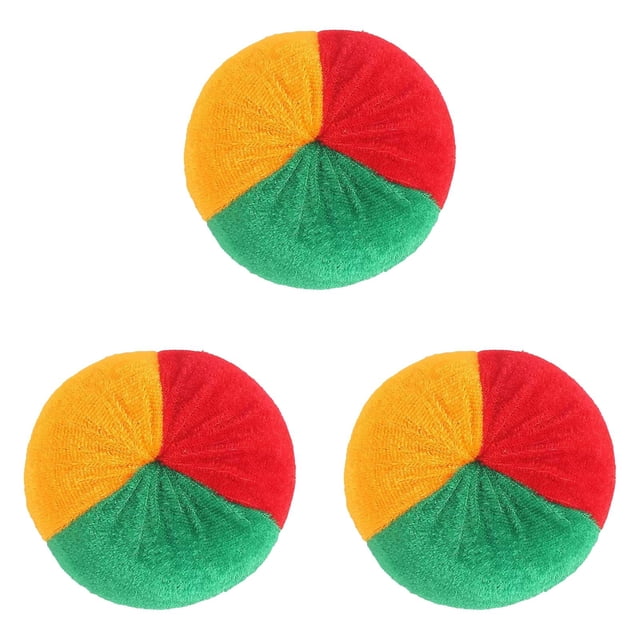 YWIYIUD 3PCS 2.76inch Portable and Durable Interactive Toys for Party Sports Activities Coordination Training and Stress Reliefing Reusable Colorful KnittedBalls for Teens and Beginners