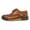 Brown/Nero, variant on Elegante Men Crotone Leather Oxford Shoes