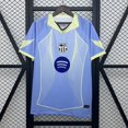 thumbnail image 1 of 2526 Barcelona Concept Version Lake Blue Classic Summer Short-Sleeved Football T-ShirtS, 1 of 2