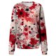 thumbnail image 2 of Gibobby Sudadera oversize mujer Sudadera suelta para mujer cuello redondo para otoño e invierno(Rojo,G), 2 of 4