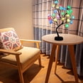 thumbnail image 3 of HCBY Valentine's Day Rose Flower Bonsai Tree Light, Modern Home Decor Centerpiece with Warm Glow, 24 LED USB/Battery Lamp, Adjustable Branches, Romantic Gift Idea (Orange,19.6"), 3 of 6