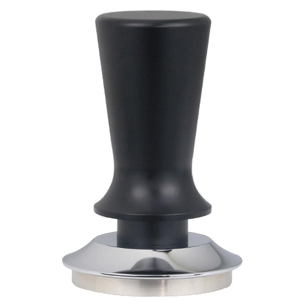 Nivelador de café de acero inoxidable Herramienta de distribución de espresso Negro 53mm