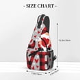 thumbnail image 2 of Lsque Buffalo Plaid Love And Gnome Pattern Cross Chest Bag Diagonally – Premium Durable Front Chest Sling with Adjustable Padded Strap, High-Capacity Storage, 2 of 8