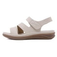 thumbnail image 4 of UMfun Summer Sandals For Women Flat Slip On Sandals Roman Shoes Open Toe Casual Sandals, 4 of 10