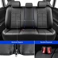 thumbnail image 6 of Car Seat Covers Fit for Mitsubishi Outlander 2007-2026,Breathable Seat Protector Cushion,Non-Slip Protection Easy Installation Scratch Resistant Black,Full Set(2 Row 5 Seats), 6 of 12
