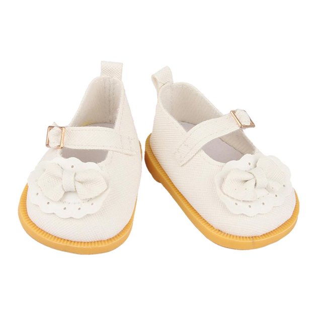 Zapatos de muñeca de 18 pulgadas, zapatos de cuero de moda para niñas, para blanco Sunnimix Zapatos de muñeca