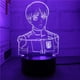 thumbnail image 1 of Decoración de anime 3D de Night Light Attack on Titan de Levi Ackerman, 1 of 1