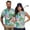Hawaiian Palm Leaf, variant on KUIFORTI Matching Golf Shirts for Couple Blue Vintage Leaf His and Hers Golf Shirts Matching 4-Way Stretch Mens Hawaiian Shirt Golf Accessories for Men Suitable for Tennis Enthusiasts