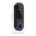 thumbnail image 5 of Wireless Doorbell Camera with Rechargeable Battery, 1080P Resolution, 2-Way Audio, Night Vision, AI Human Detection, Cloud Storage, 2.4G WiFi( No Receiver), 5 of 7