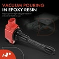 thumbnail image 3 of A-Premium (Red) Engine Ignition Coil Pack Compatible with Nissan Altima 2007-2018, Murano 2009-2023, Pathfinder, Maxima, Quest & Infiniti QX60, Q50, G25, G35, M35h, Q70, JX35, FX35, EX35, 6-PC Set, 3 of 4