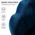 thumbnail image 5 of Seashell Upholstery Armchair Velvet Lounge Barrel Chair Gold Legs Home Living Room Bedroom, 5 of 10