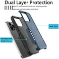 thumbnail image 4 of iPhone 15 Pro Case, 2 in 1 Phone Case for iPhone 15 Pro 6.1 inch ,Takfox Shockproof Protection Heavy Duty Armor Hard Plastic & Rubber Rugged Bumper Cover,Blue, 4 of 12