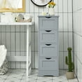 thumbnail image 3 of Gymax Bathroom Floor Cabinet Free Standing Storage Side Organizer W/4 Drawers Grey, 3 of 9
