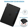 thumbnail image 6 of Case for iPad Pro 10.5 A1701 A1709/iPad Air 3rd Generation A2152 A2123 A2153 10.5 Inch Case Stand Case Translucent Frosted Back Smart Cover Auto Sleep/Wake with Pencil Holder (Black), 6 of 6