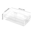 thumbnail image 3 of 2-Pack 8" Pencil Box Plastic Transparent Large Capacity Case with Drop-Resistant for Art Supplies, 3 of 6