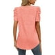 thumbnail image 5 of Camisa Casual Higoodz suave y Cómoda para mujer Tela Elástica de color Sólido, 5 of 6
