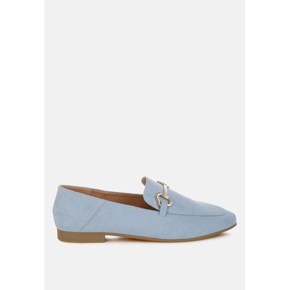 Noltas Horsebit Embellished Flat Loafers