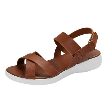 

Jungdeepe Women s Fashion Sandals Lightweight Flat Casual Sandals Womens Breathable Walking Sandals Women Sandals Size 12 Platform Wedge Sandals for Women Elastic Strap Sandals for Women Clear Sandals