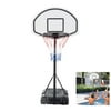 "Zimtown Portable Basketball System - Hoop Goal Net Backboard Stand for Swimming Pool Poolside Water Games Sports, 35.4"" - 47.2"" Height Adjustable"