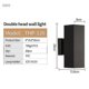 thumbnail image 2 of Outdoor Porch Wall Sconce Modern Outdoor Lighting Waterproof Rustproof E27 Matte Black, 2 of 5