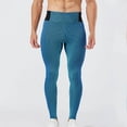 thumbnail image 1 of Pantalones de yoga largos para hombre, de poliéster, elásticos, de doble capa, transpirables, deportivos, con bolsillo y cordón ajustable., 1 of 6