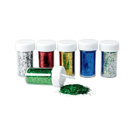 - Colorations Plastic Glitter Pack - Set of 6 (Item # GLITT)