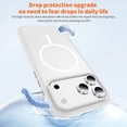 thumbnail image 5 of ST SoleMe.Tc Magnetic for iPhone 17 Pro Case with Metal Buttons (Compatible with MagSafe), Shockproof & Anti-Fingerprint Two-Color Phone Cover, 2025, Translucent White, 5 of 8