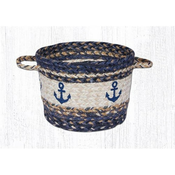 Capitol Importing 38-UBPMD9525A Anchor Craft-Spun Utility Jute Braided Medium Baskets, 13 x 9 in.