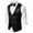 Black, variant on TMOYZQ Men's Sparkly Glitter Sequins Formal Suit Vests V-Neck Sleeveless Business Dress Waistcoat Wedding Party Shiny Tuxedo Vest with Pockets + Bow Tie Set