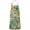 Green White Daisy, variant on Dark Green Sunflower Pattern Apron-Garden Aprons for Women with Pockets-Cotton Linen Waterproof Kitchen Cooking Gardening Aprons Adjustable for Kitchen,Cooking,BBQ and Salon 33x27 Inch