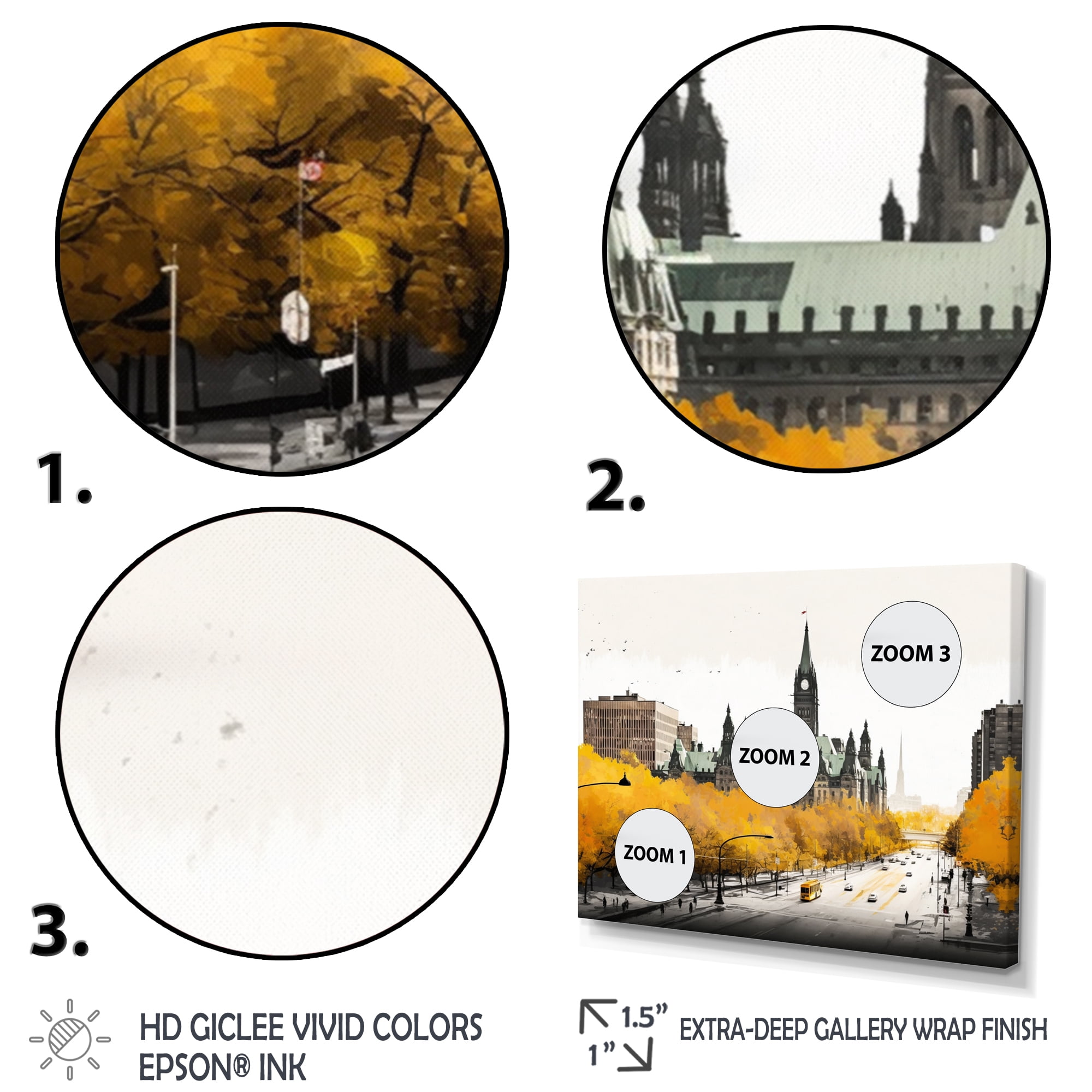 Designart Ottawa In The Fall II Canvas Wall Art