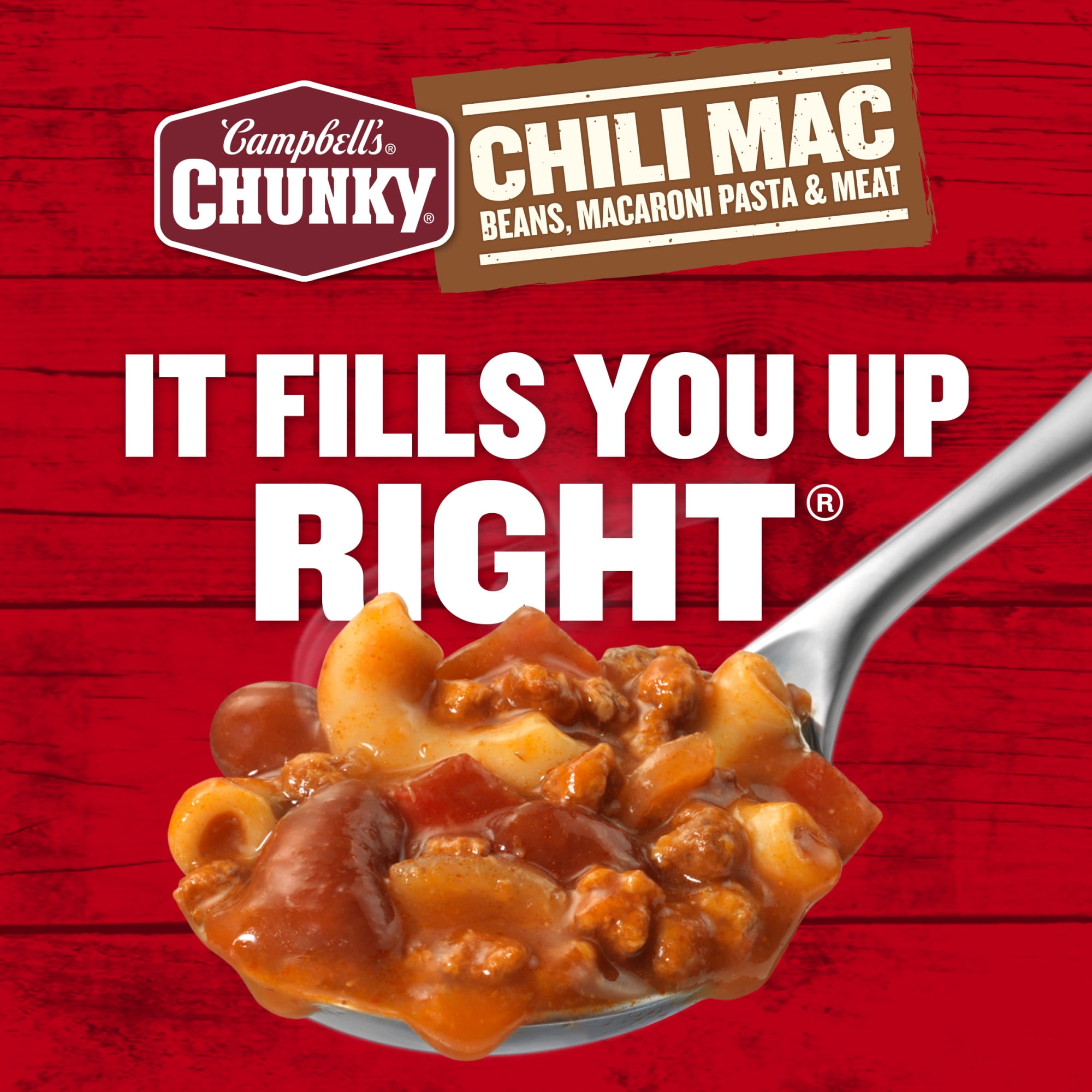 Campbell's Chunky Soup, Ready to Serve Chili Mac, 18.8 oz Can