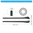 thumbnail image 2 of Uxcell Glasses End Tips 6 Pairs Eyeglass Anti Slip Ear Sock Pieces Tube Sleeve Replacement Temple, Black Style 4, 2 of 5